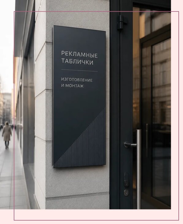 Рекламные таблички в Губкине по цене от 4571 р. | Аванза-Гбк