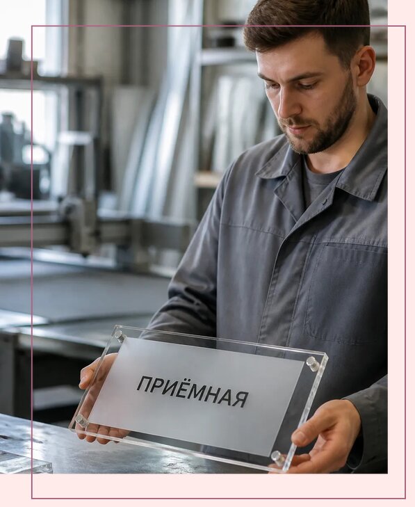 Таблички из оргстекла на заказ в Губкине от 3962 р. | Аванза-Гбк